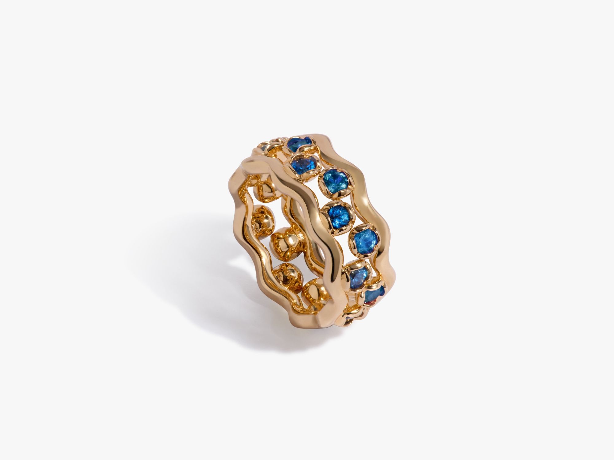 Whoopsie Daisy Sapphire Ring Stack