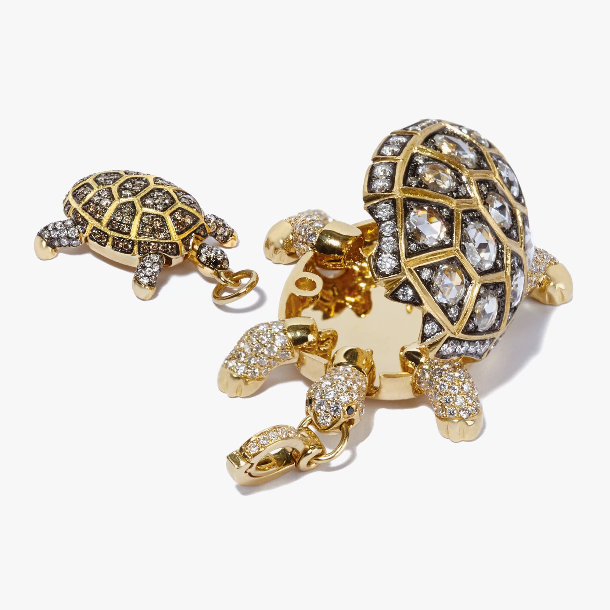 Mythology Baby Turtle Pendant
