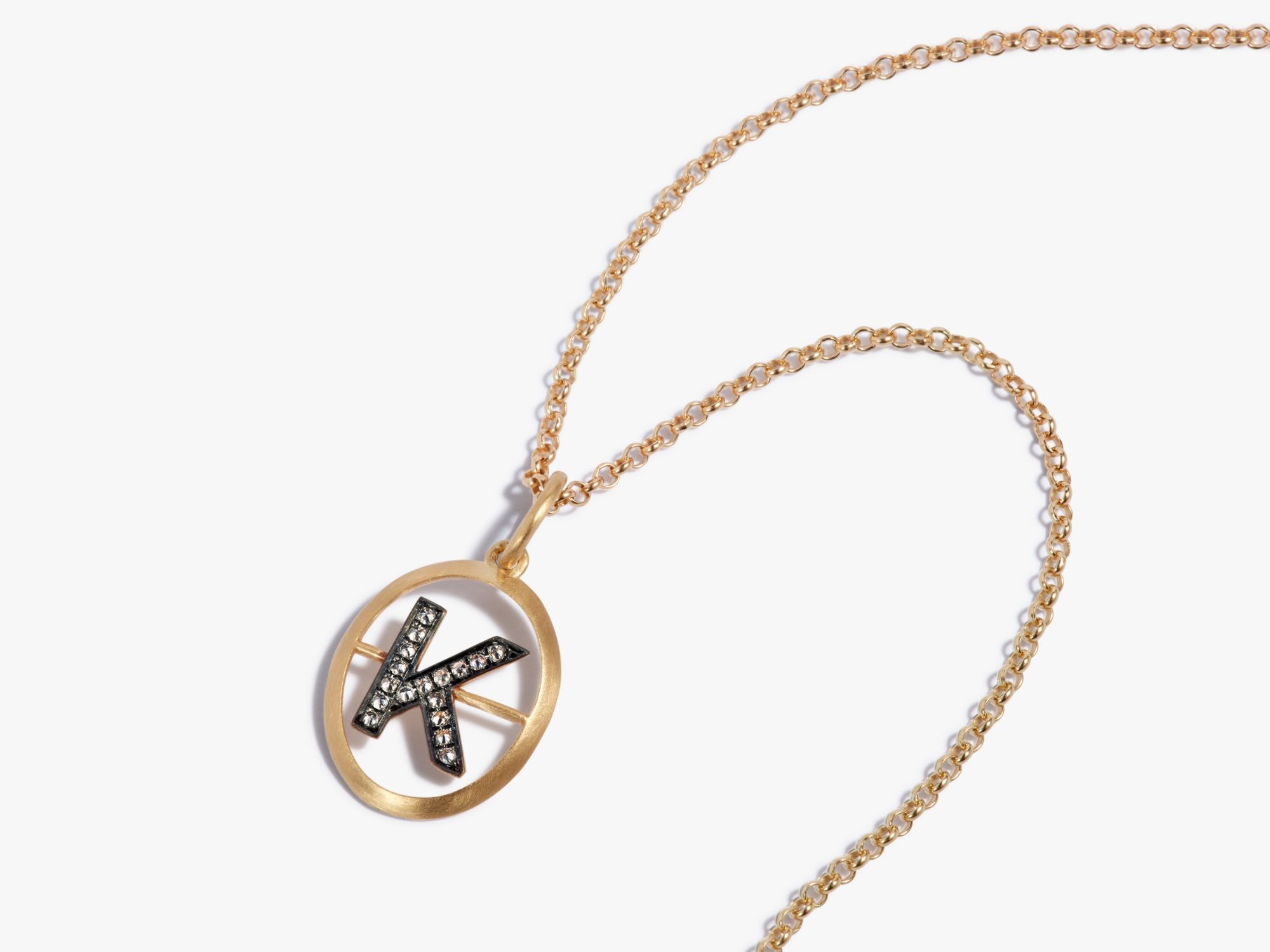 Initial K Necklace