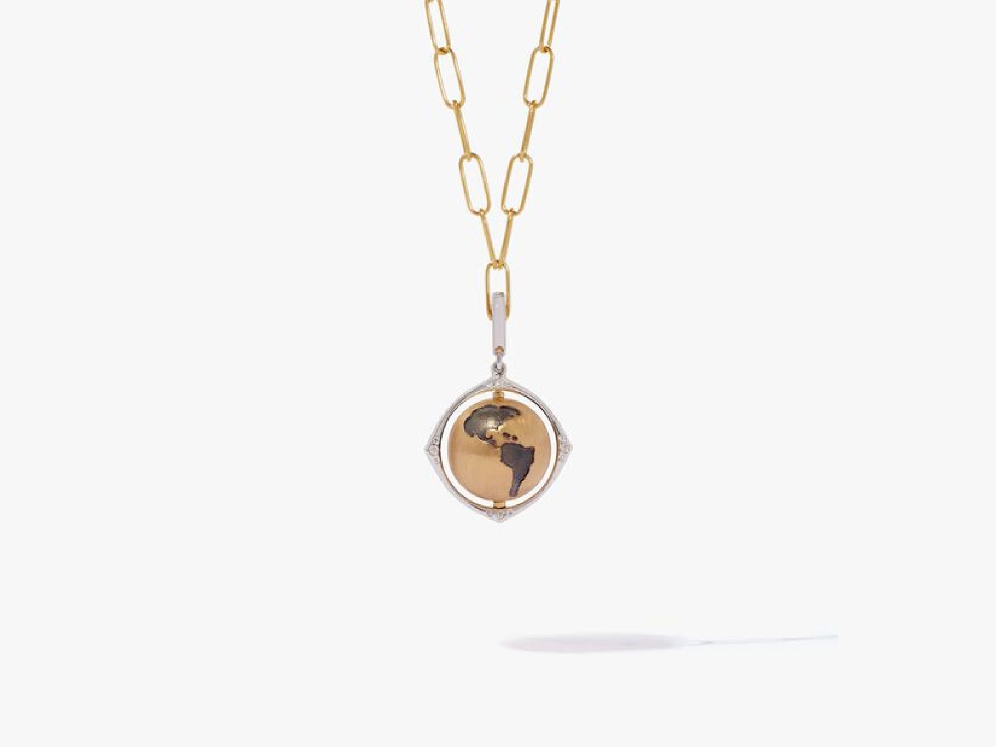 Spinning Globe Necklace