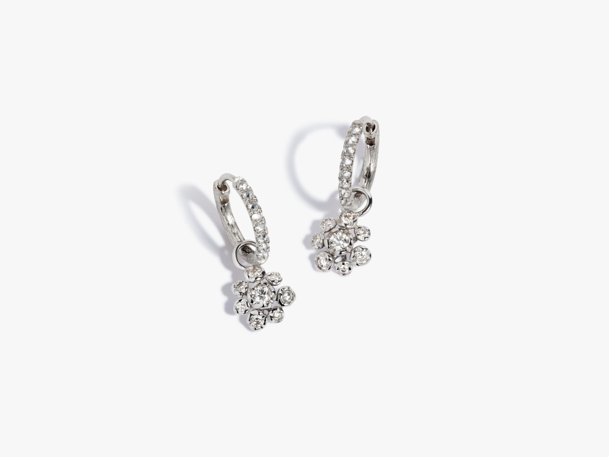 Dusty Diamonds & Marguerite Earrings