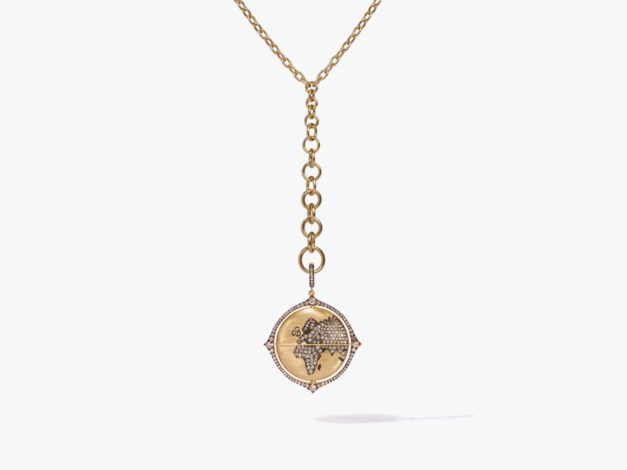 Mythology Spinning Globe Necklace