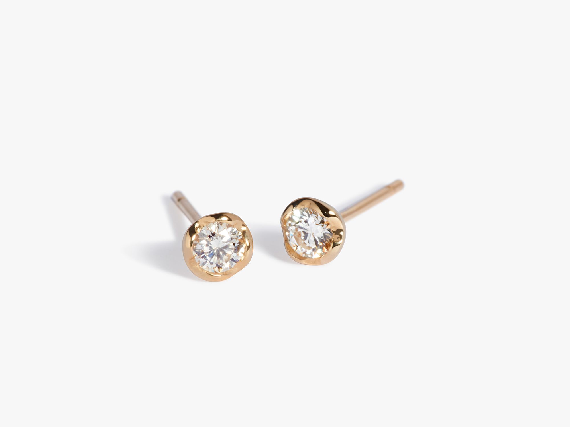 Whoopsie Daisy Solitaire Stud Earrings