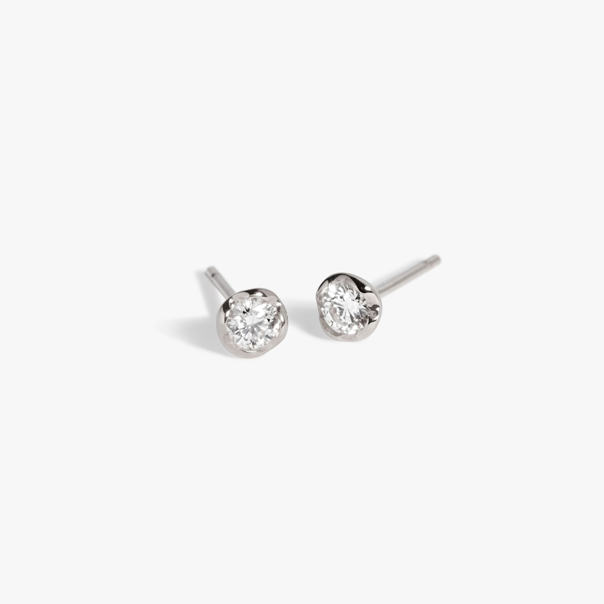 Whoopsie Daisy Solitaire Stud Earrings