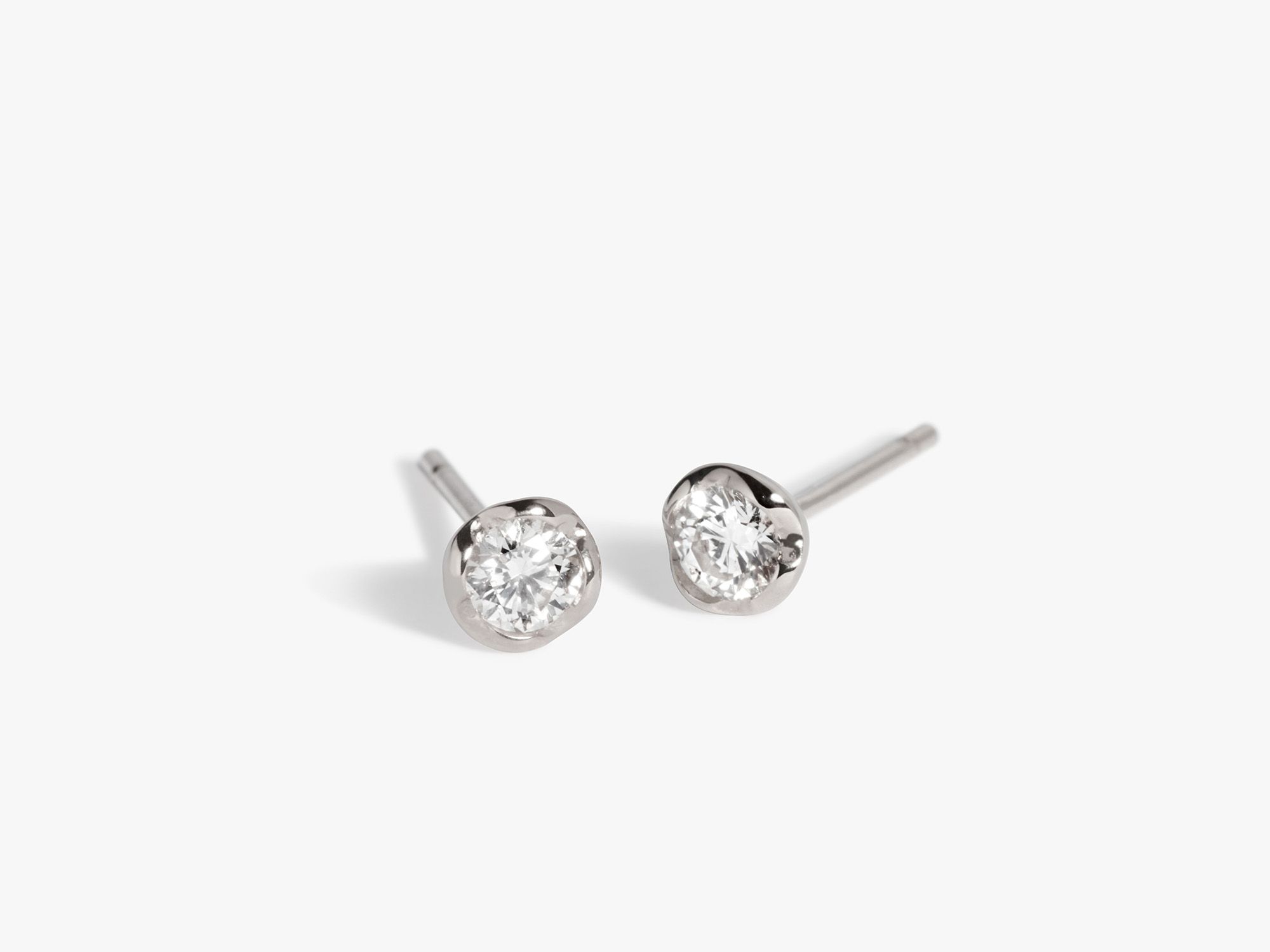 Whoopsie Daisy Solitaire Stud Earrings