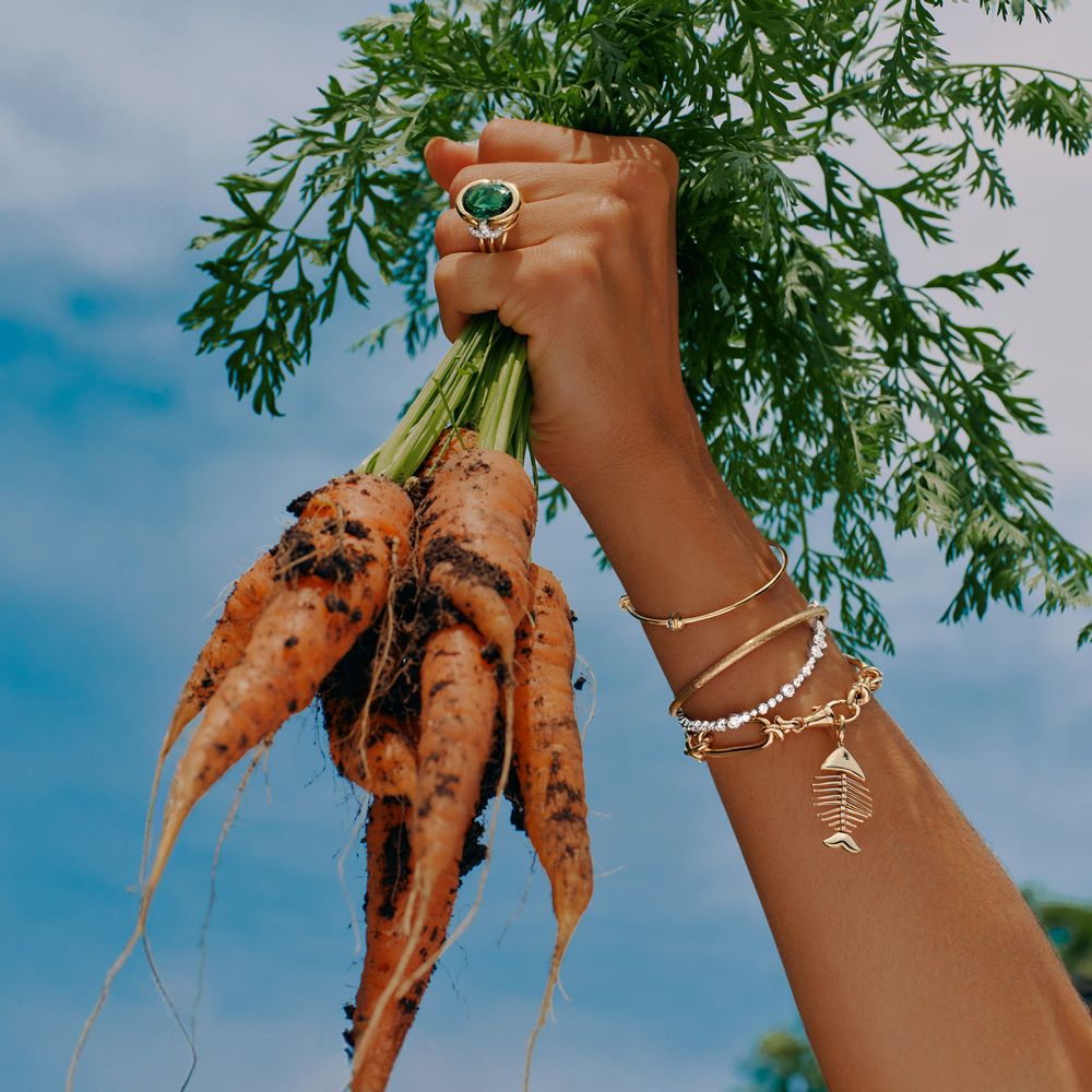 Fish Bones Charm Pendant