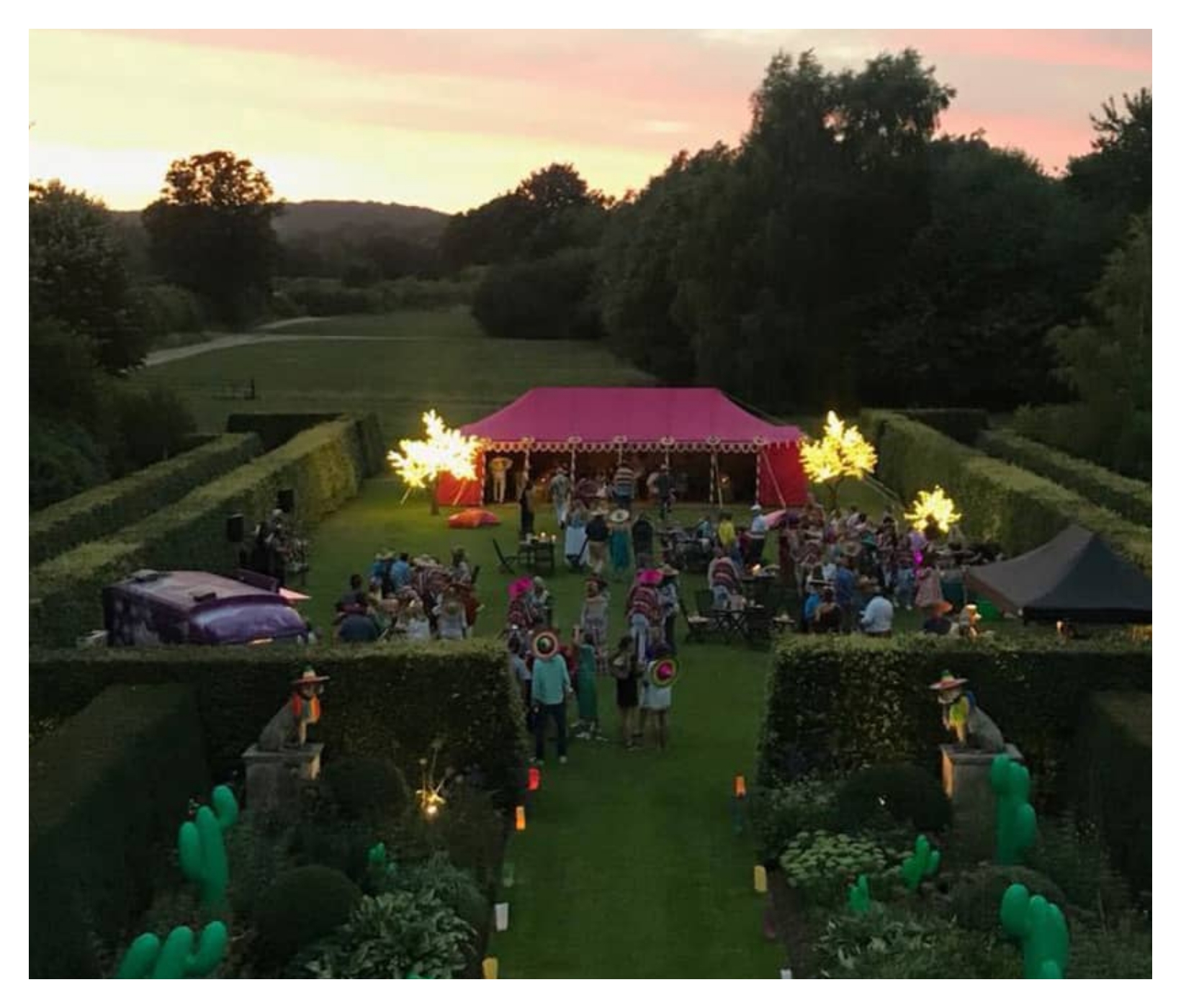 garden party with gazebo 