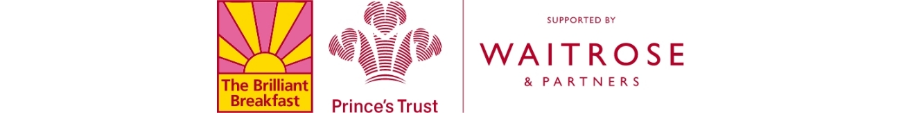 The Brilliant Breakfast, Prince's Trust, Waitrose & Partners logos