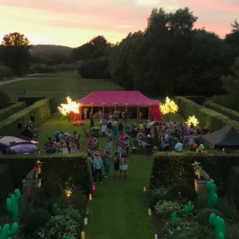 garden party with gazebo 