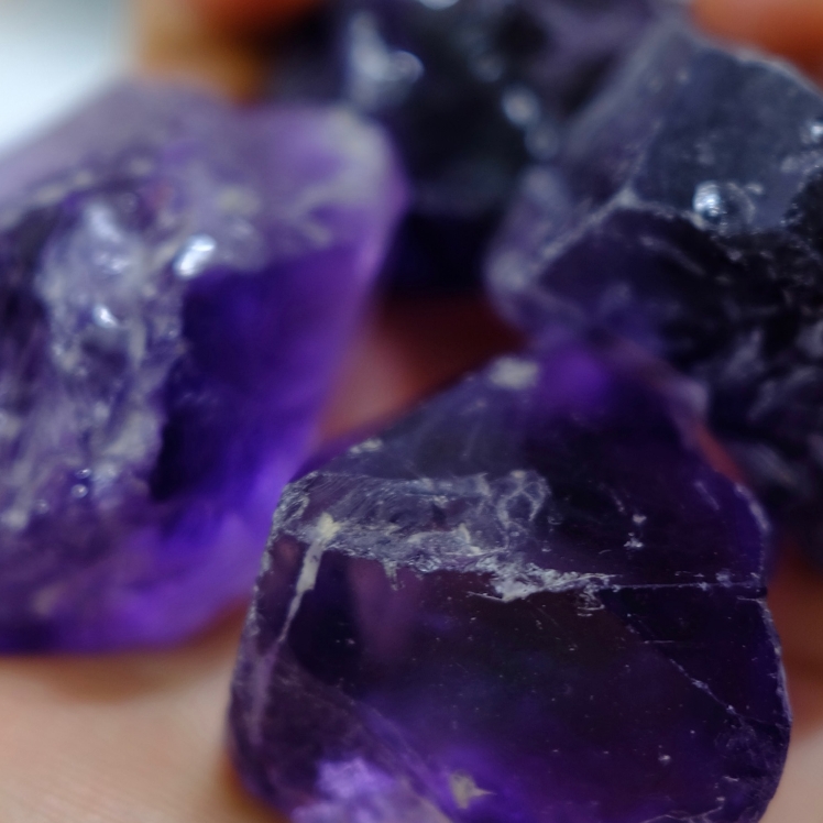 purple gemstone rock 